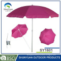 Umbrella with 140G polyester UV30+,with eight steel ribs straight beach umbrella